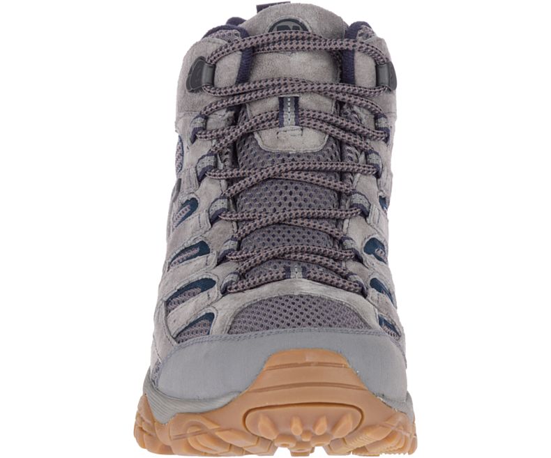 Deep Grey Merrell Moab 2 Mid Waterproof Men's Walking Shoes Canada | 27880M-2WD