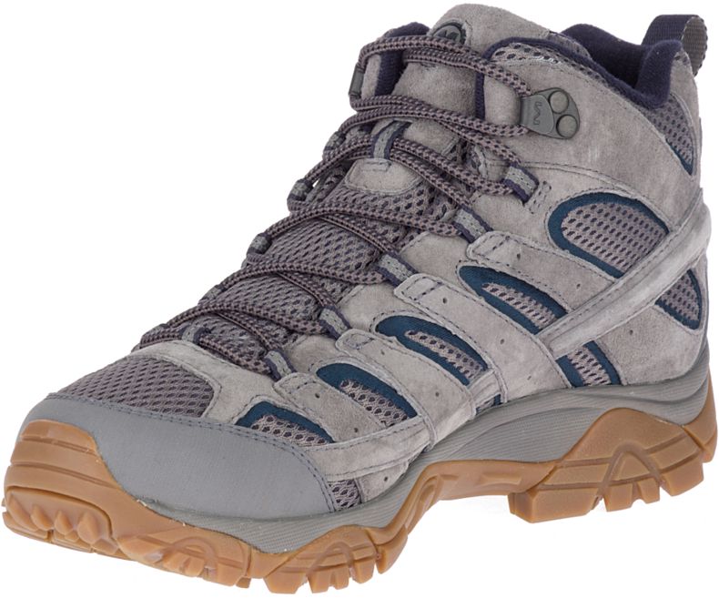 Deep Grey Merrell Moab 2 Mid Waterproof Men's Walking Shoes Canada | 27880M-2WD