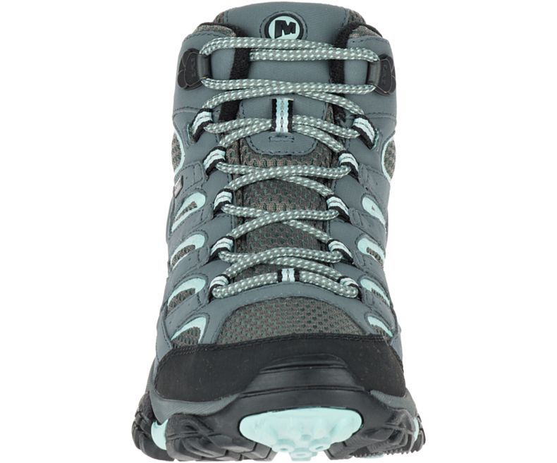 Green Merrell Moab 2 Mid GORE -TEX® Wide Width Women's Hiking Shoes Canada | 27875W-1HG