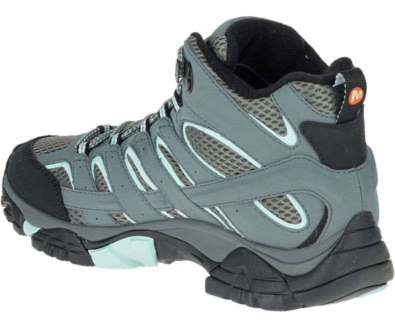 Green Merrell Moab 2 Mid GORE -TEX® Wide Width Women's Hiking Shoes Canada | 27875W-1HG