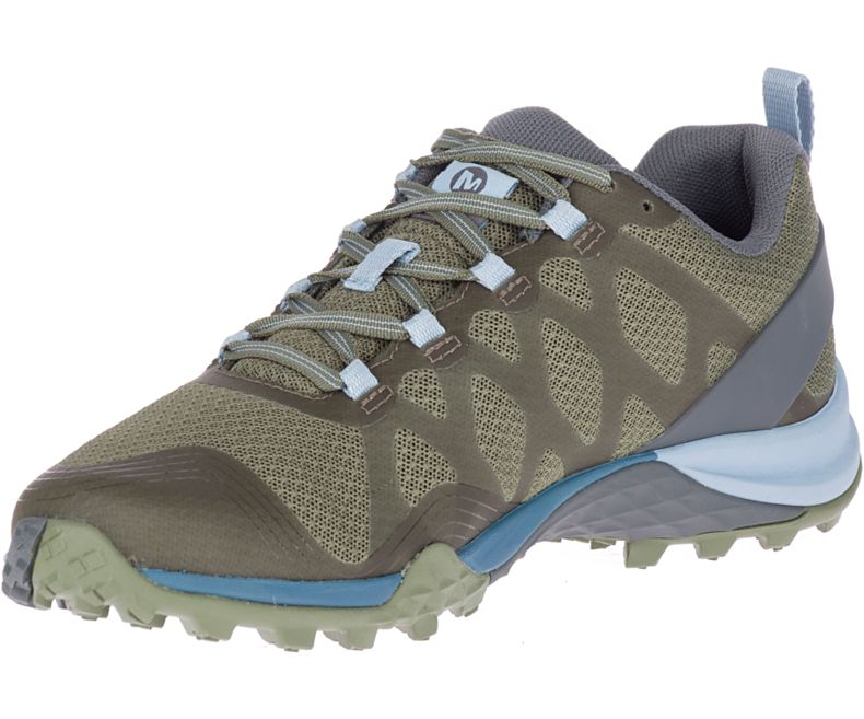 Green Merrell Siren 3 Ventilator Women's Hiking Shoes Canada | 36288W-1HG