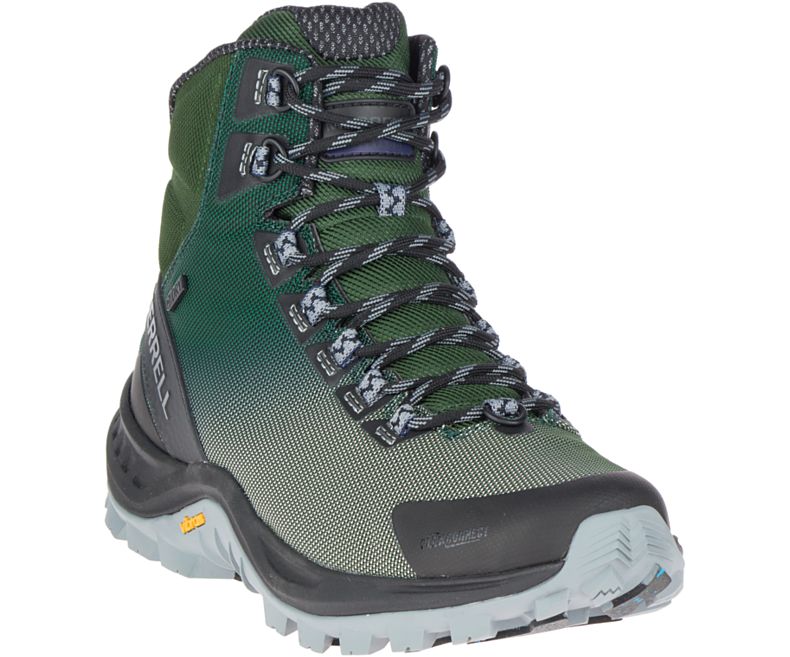 Green Merrell Thermo Cross 2 Mid Waterproof Men's Hiking Shoes Canada | 35393M-2HG