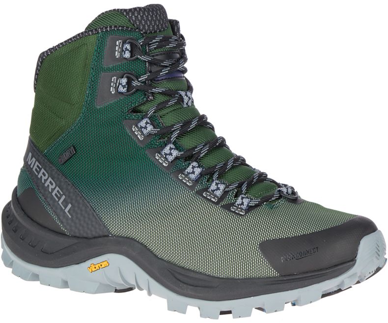 Green Merrell Thermo Cross 2 Mid Waterproof Men\'s Hiking Shoes Canada | 35393M-2HG