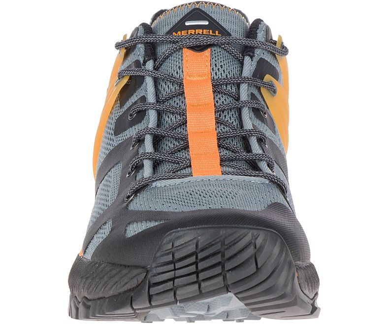 Grey / Orange Merrell MQM Ace Men's Hiking Shoes Canada | 36121M-2HG