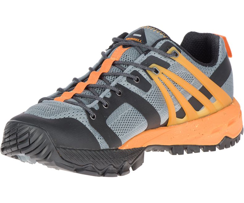 Grey / Orange Merrell MQM Ace Men's Hiking Shoes Canada | 36121M-2HG