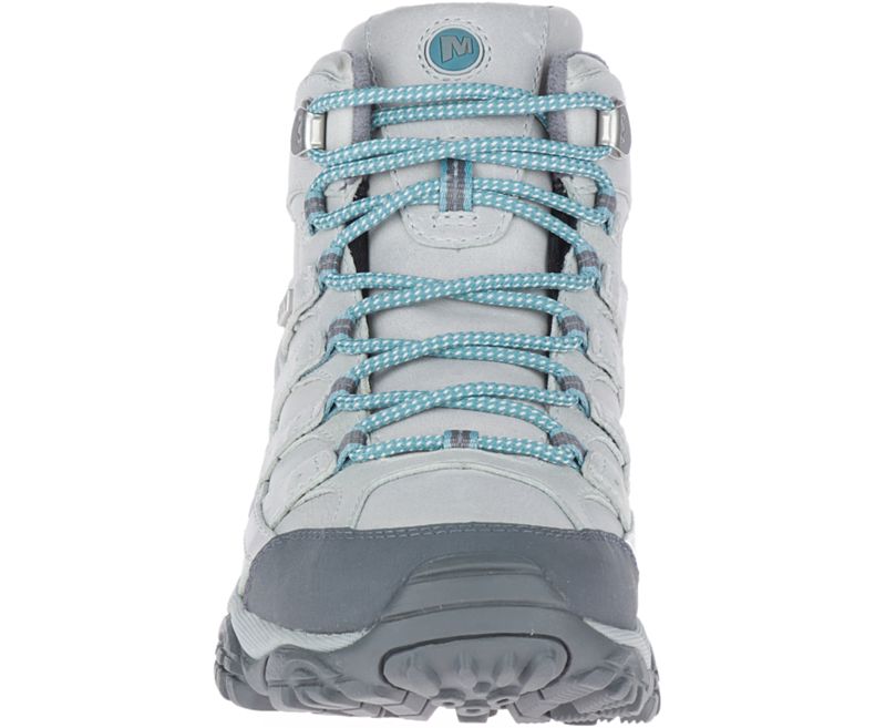 Light Grey Merrell Moab 2 Prime Mid Waterproof Women's Hiking Shoes Canada | 40777W-1HL