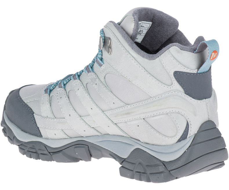 Light Grey Merrell Moab 2 Prime Mid Waterproof Women's Hiking Shoes Canada | 40777W-1HL