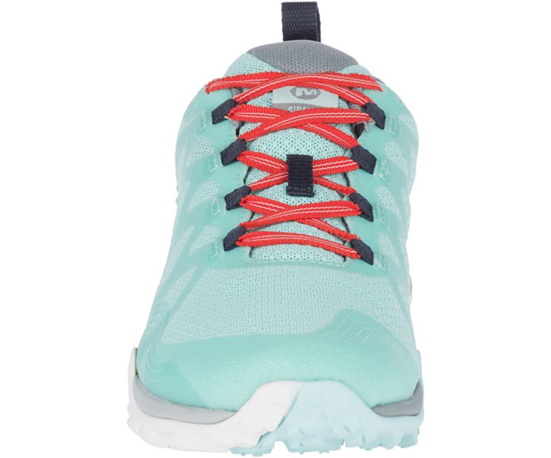 Light Turquoise / Red Merrell Siren 3 Waterproof Women's Hiking Shoes Canada | 36286W-1HL