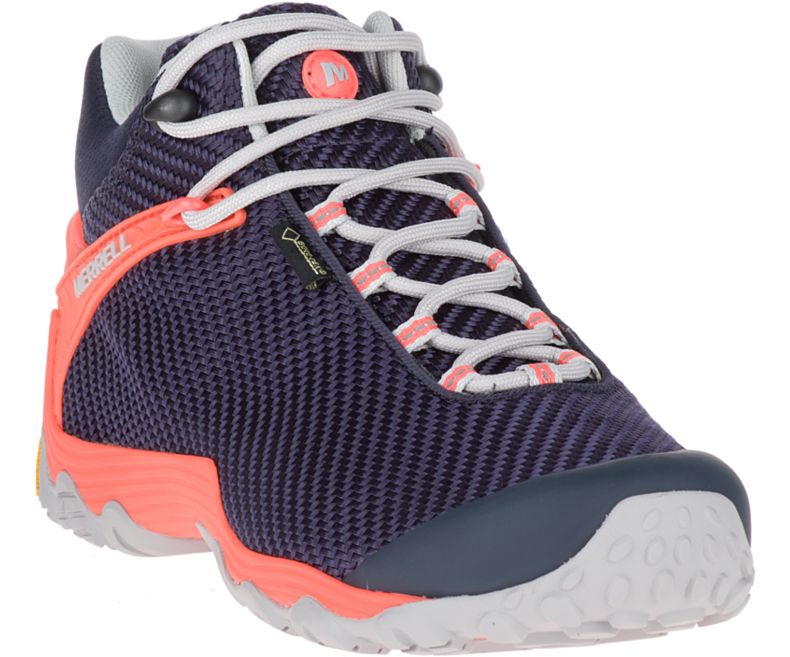 Navy / Pink Merrell Chameleon 7 Storm Mid GORE -TEX® Women's Hiking Shoes Canada | 36279W-1HN