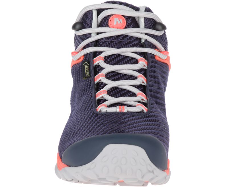 Navy / Pink Merrell Chameleon 7 Storm Mid GORE -TEX® Women's Hiking Shoes Canada | 36279W-1HN