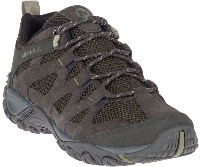 Olive Merrell Alverstone Men's Hiking Shoes Canada | 35667M-2HO