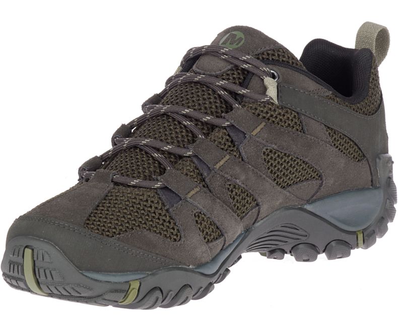 Olive Merrell Alverstone Men's Hiking Shoes Canada | 35667M-2HO