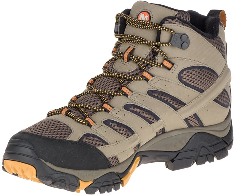 Olive Merrell Moab 2 Mid GORE -TEX® Wide Width Men's Hiking Shoes Canada | 27836M-2HO