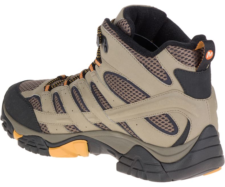 Olive Merrell Moab 2 Mid GORE -TEX® Wide Width Men's Hiking Shoes Canada | 27836M-2HO