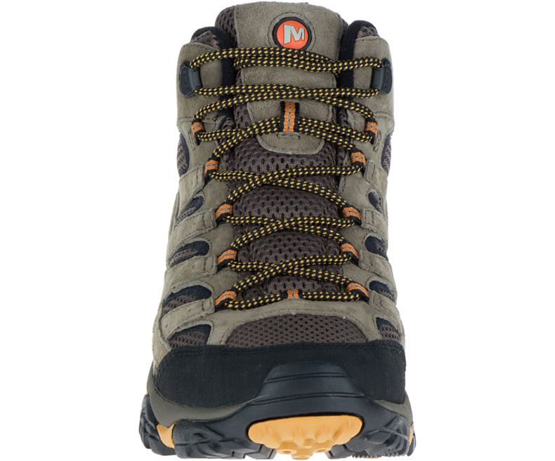 Olive Merrell Moab 2 Mid Ventilator Men's Hiking Shoes Canada | 27935M-2HO