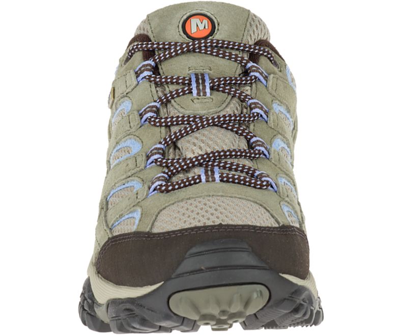 Olive Merrell Moab 2 Waterproof Wide Width Women's Hiking Shoes Canada | 27946W-1HO