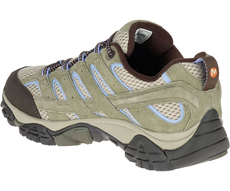 Olive Merrell Moab 2 Waterproof Wide Width Women's Hiking Shoes Canada | 27946W-1HO