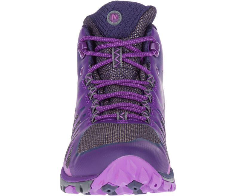 Purple Merrell Siren Edge Q2 Mid Waterproof Women's Hiking Shoes Canada | 34609W-1HP