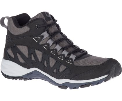 Black Merrell Lulea Mid Women's Hiking Shoes Canada | 41507W-1HB