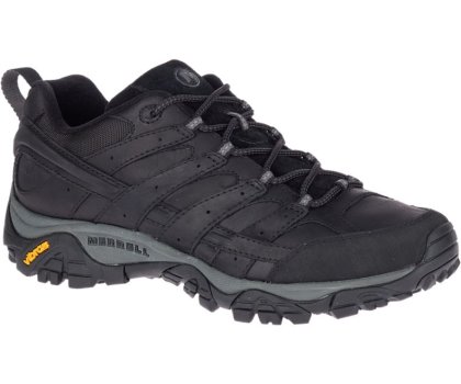 Black Merrell Moab 2 Prime Wide Width Men's Hiking Shoes Canada | 41317M-2HB