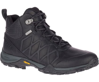 Black Merrell Siren 3 Peak Mid Waterproof Women's Hiking Shoes Canada | 40767W-1HB