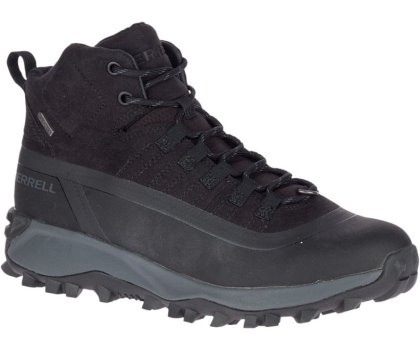 Black Merrell Thermo Snowdrift Mid Shell Waterproof Men's Hiking Shoes Canada | 41374M-2HB