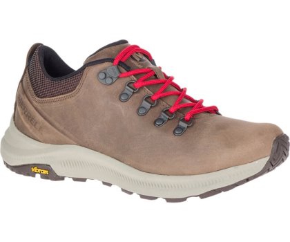 Dark Brown Merrell Ontario Men's Hiking Shoes Canada | 35681M-2HD