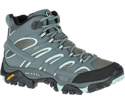 Green Merrell Moab 2 Mid GORE -TEX® Wide Width Women's Hiking Shoes Canada | 27875W-1HG