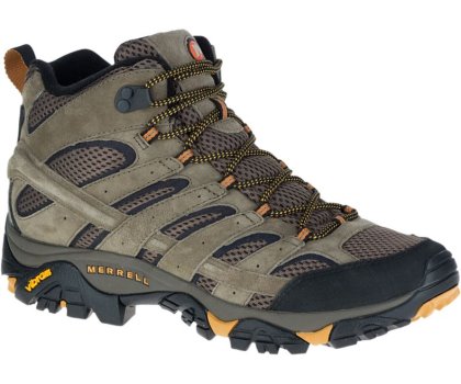 Olive Merrell Moab 2 Mid Ventilator Men's Hiking Shoes Canada | 27935M-2HO