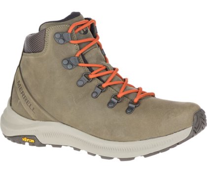 Olive Merrell Ontario Mid Men's Hiking Shoes Canada | 35913M-2HO