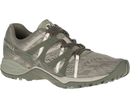 Olive Merrell Siren Hex Q2 E -Mesh Women's Hiking Shoes Canada | 30865W-1HO