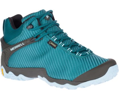 Turquoise Merrell Chameleon 7 Storm Mid GORE -TEX® Women's Hiking Shoes Canada | 36279W-1HT